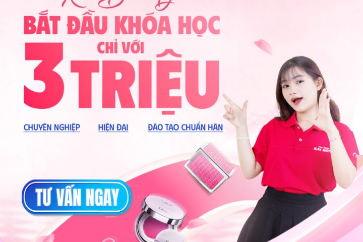 Khóa học K-Beauty đào tạo Tóc & Trang điểm chuẩn Hàn Quốc